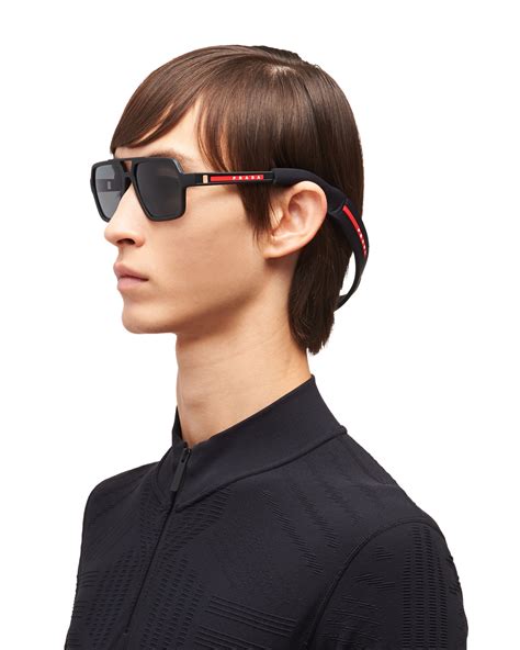 Prada Linea Rossa Eyewear Cord In Black 